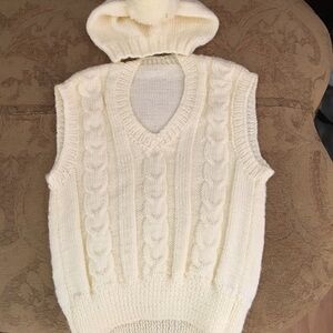 Hand knitted 2pc set